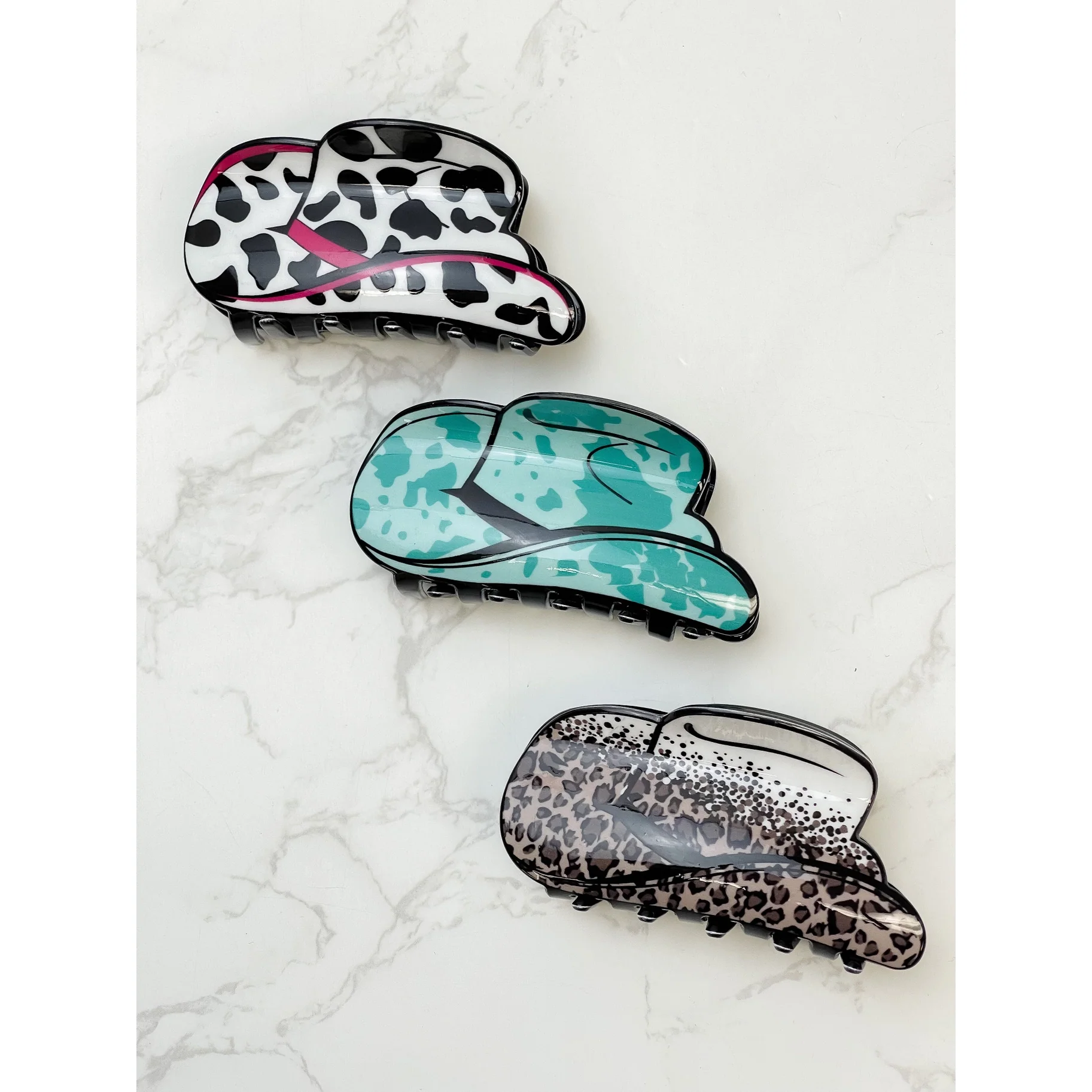 Cowgirl Hair Clip - Cow - Image 3