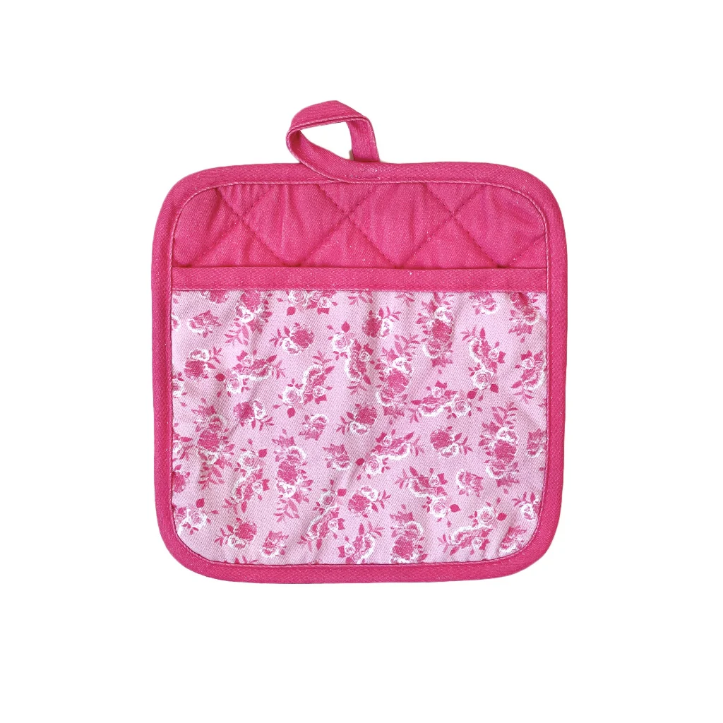 Floral Dinner Oven Mitt/ Pot Holder Set - Image 3