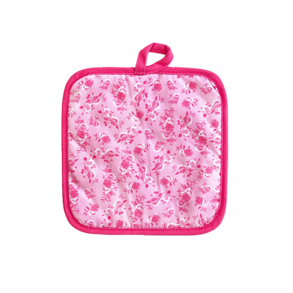 Floral Dinner Oven Mitt/ Pot Holder Set - Image 4
