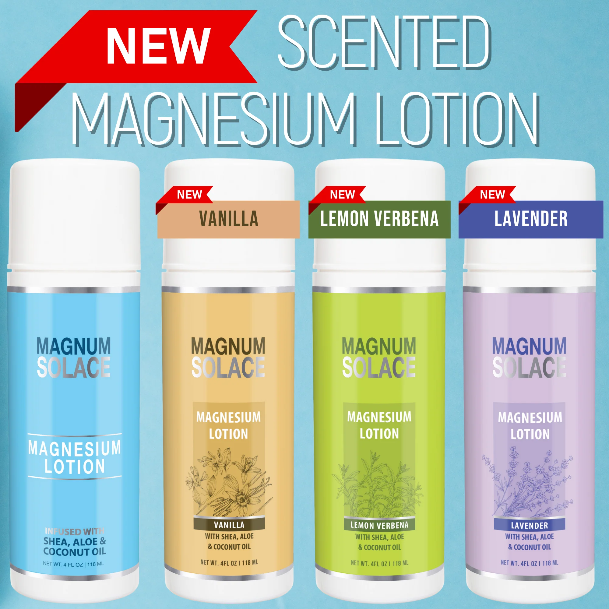 Magnesium Lotion with Aloe, Shea and Coconut (Lemon Verbena) - Image 4