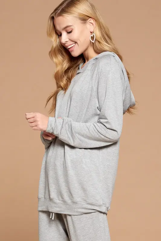 Solid French Terry Loungewear Set - 2 Colors - Image 8